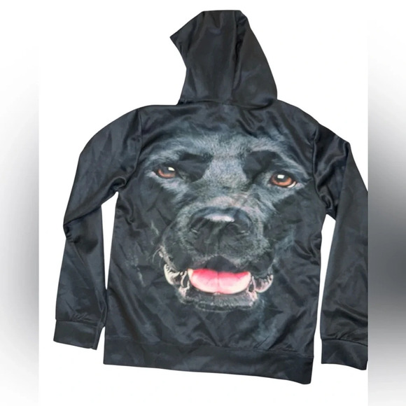 SHEIN Black Lab sweatshirt hoodie NWOT - Picture 3 of 5